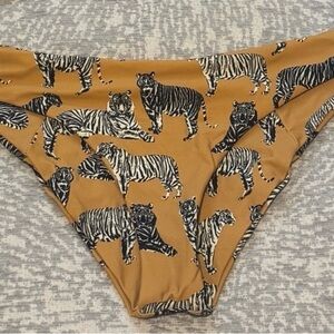 Boys + Arrows Mustard Tiger Print Bikini Bottoms